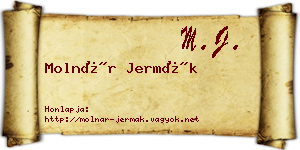 Molnár Jermák névjegykártya